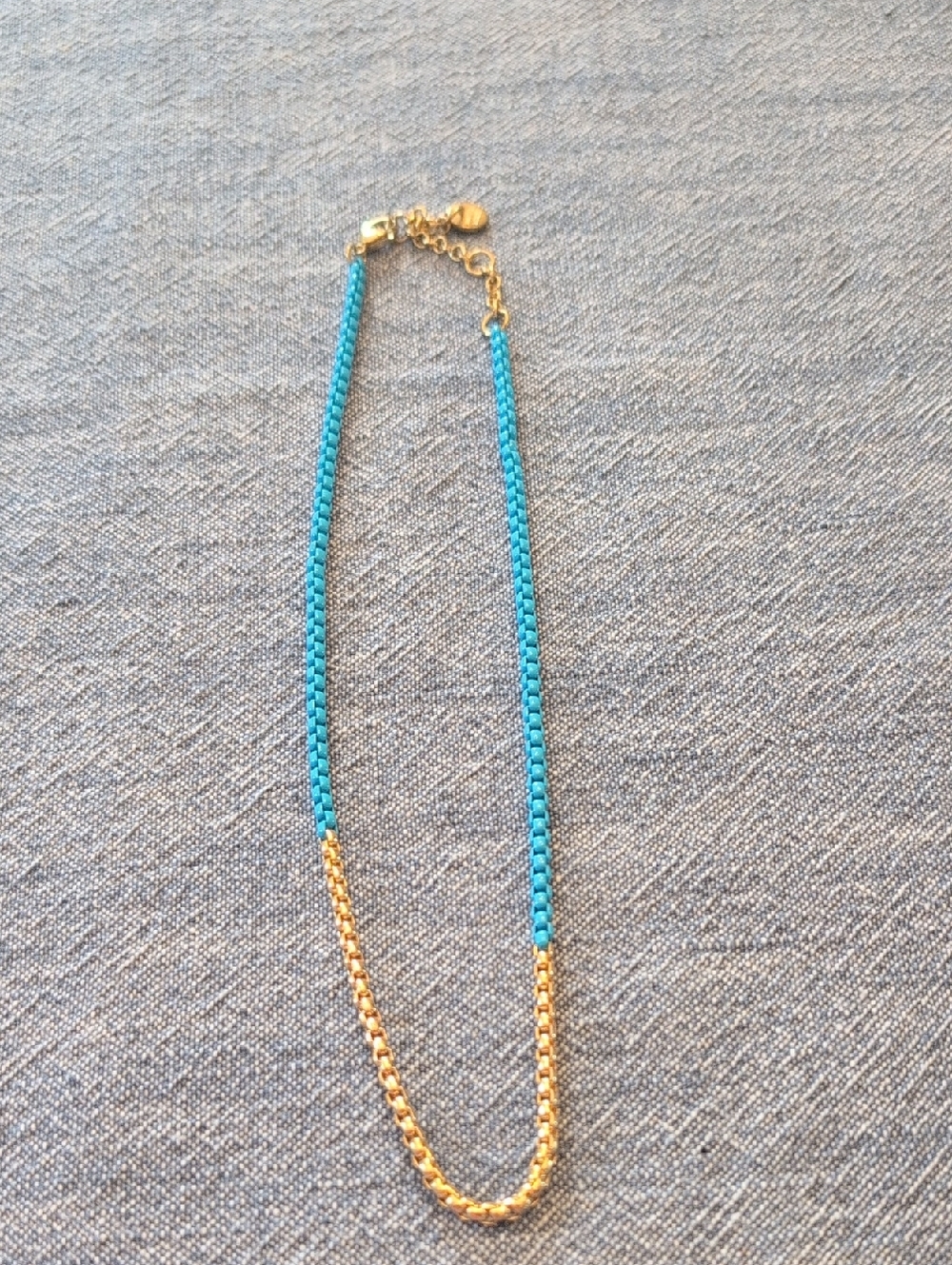 Marlyn Schoff Gold Plated & Turquoise Link Women's Necklace